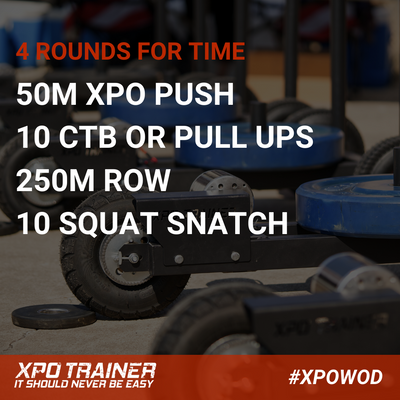 Armored Fitness Push Sled Workout - 4 Round Burner
