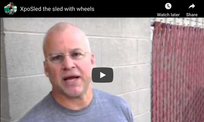 XPO Sled: The Push Sled with Wheels by Mark Bell of Sling Shot