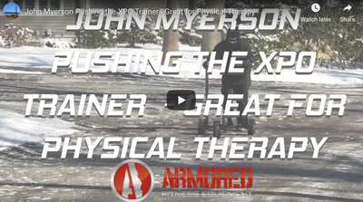 John Myerson Pushing the XPO Trainer - Great for Physical Therapy