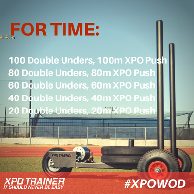 Armored Fitness Sled Workout - Double Unders and Sled Pushes