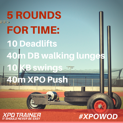 Armored Fitness Sled Workout - Deadlifts & Walking Lunges